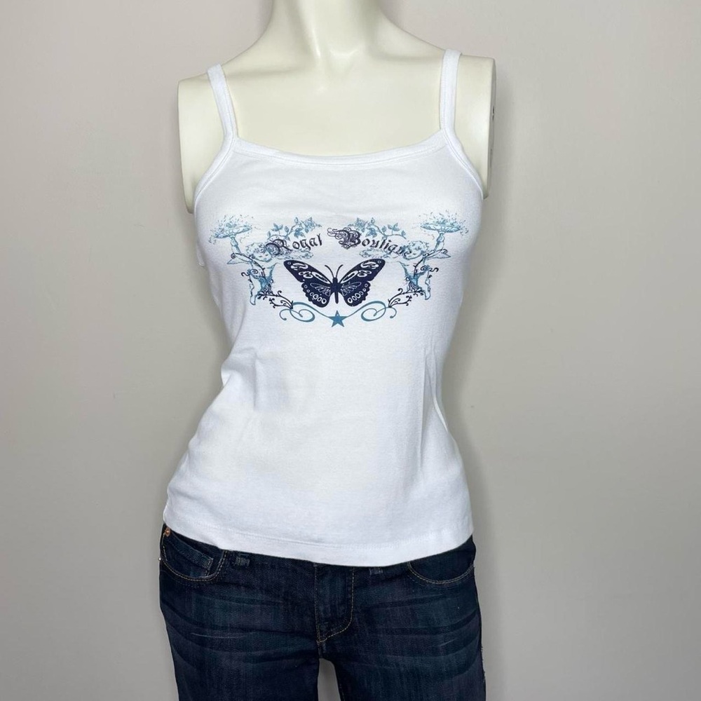 2016 white butterfly cami top by In Extenso 🦋